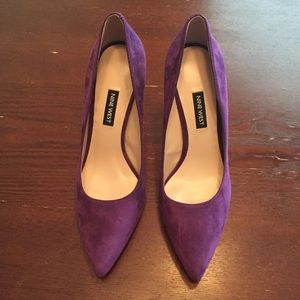Nine West purple heels
